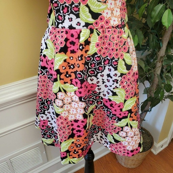 Kaari Blue V Neck Floral Print Dress Sz XS - Picture 3 of 8